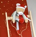 Plyšový elf medvedík Prankster Elf Party Favor Doudou et Compagnie s vianočným motívom 40 cm od 0 mes