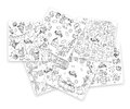 Veľkoformátové obrázky na vyfarbovanie Peppa Pig Kid Colouring Smoby 10 kusov kompatibilné so stolom Kid Creative Table 51*51 cm od 24 mes