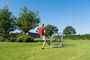 Odrazová sieť futbalová Kickback rebounder L Exit Toys veľká polohovateľná oceľový rám 124*124 cm ET43031010