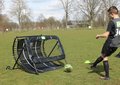 Odrazová sieť futbalová Kickback football rebounder Exit Toys multifunkčná oceľový rám 124*90 cm