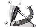 Odrazová sieť futbalová Kickback football rebounder Exit Toys multifunkčná oceľový rám 124*90 cm