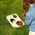 Drevená hra hádzanie vreciek na terč Outdoor Throwing Game Eichhorn 6 vrecúšok pre 1-2 hráčov