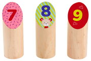 Drevená hra s hádzaním kolíkov Throwing Game Sticks Outdoor Eichhorn 13 kolíkov s priemerom 45 mm od 3 rokov EH4464