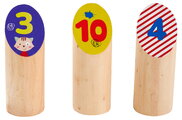 Drevená hra s hádzaním kolíkov Throwing Game Sticks Outdoor Eichhorn 13 kolíkov s priemerom 45 mm od 3 rokov EH4464