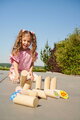 Drevená hra s hádzaním kolíkov Throwing Game Sticks Outdoor Eichhorn 13 kolíkov s priemerom 45 mm od 3 rokov EH4464
