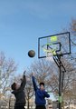 Basketbalová konštrukcia s doskou a košom Galaxy portable basketball Exit Toys oceľová prenosná nastaviteľná výška