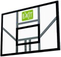 Basketbalová doska Galaxy basketbal board Exit Toys transparentný polykarbonát
