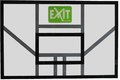 Basketbalová doska Galaxy basketbal board Exit Toys transparentný polykarbonát
