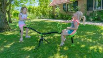 Obojstranná hojdačka 360° stupňové točenie Spinner 360 Exit Toys oceľová nehrdzavejúca