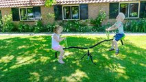Obojstranná hojdačka 360° stupňové točenie Spinner 360 Exit Toys oceľová nehrdzavejúca