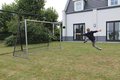 Záchytná sieť pre loptové hry Backstop sport net 900 Exit Toys oceľový rám 300*900 cm