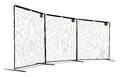Záchytná sieť pre loptové hry Backstop sport net 900 Exit Toys oceľový rám 300*900 cm
