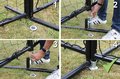 Záchytná sieť pre loptové hry Backstop sport net 900 Exit Toys oceľový rám 300*900 cm
