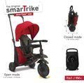 Trojkolka skladacia smarTfold 7v1 400 TouchSteering smarTrike kompaktná s EVA kolesami červená od 9 mes