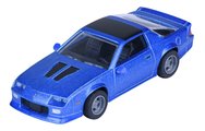Autíčko v boxe Chevrolet Camaro 1985 Majorette kovové s gumenými kolieskami dĺžka 7,5 cm 1:64