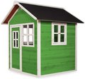 Domček cédrový Loft 100 Green Exit Toys s vodeodolnou strechou zelený