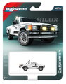 Autíčko Collection 1985 Toyota Hilux SR5 Pick Up Majorette mașinuță metalică în cutie de expunere, cu roți din cauciuc, lungime 7,5 cm, 1:64