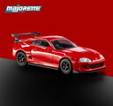 Autíčko Collection 1995 Toyota Supra Majorette mașinuță metalică în cutie de expunere, cu roți din cauciuc; lungime 7,5 cm; scara 1:64