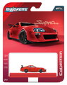 Autíčko Collection 1995 Toyota Supra Majorette mașinuță metalică în cutie de expunere, cu roți din cauciuc; lungime 7,5 cm; scara 1:64