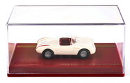 Autíčko Collection 1955 Porsche Spyder Majorette mașinuță metalică în cutie de expunere, cu roți din cauciuc; lungime 7,5 cm; scara 1:64