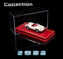 Autíčko Collection 1955 Porsche Spyder Majorette mașinuță metalică în cutie de expunere, cu roți din cauciuc; lungime 7,5 cm; scara 1:64
