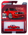 Mașinuță Collection 1986 BMW M3 Majorette mașinuță metalică în cutie de expunere, cu roți din cauciuc; lungime 7,5 cm; 1:64