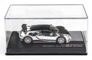 Autíčko Collection 2005 Bugatti Veyron 16.4 Majorette kovové vo výstavnom boxe s gumenými kolieskami dĺžka 7,5 cm 1:64 MJ5001030
