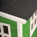 Domček cédrový na pilieroch Loft 300 Green Exit Toys s vodeodolnou strechou a šmykľavkou zelený