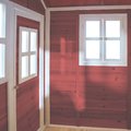 Domček cédrový na pilieroch Loft 500 Red Exit Toys s vodeodolnou strechou pieskoviskom a 1,75 m šmykľavkou