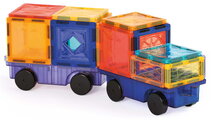 Magnetická stavebnica s autami Magnetic Vehicle Set Ludi 63 dielov LU50053