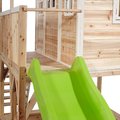 Domček cédrový na pilieroch Loft 750 Natural Exit Toys veľký s vodeodolnou strechou pieskoviskom a 2,28 m šmykľavkou prírodný