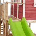 Domček cédrový na pilieroch Loft 750 Red Exit Toys veľký s vodeodolnou strechou pieskoviskom a 2,28 m šmykľavkou červený
