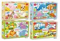 Puzzle Junior Jungle 4 Zvieratká z džungle Dohány 6-9-12-16 dielov od 24 mes