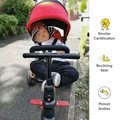 Trojkolka skladacia a sklápateľná smarTfold 6v1 smarTrike 300 Plus Red TouchSteering kompaktná s EVA kolesami od 10 mes