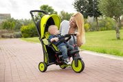 Trojkolka skladacia a sklápateľná smarTfold 6v1 Green smarTrike 300 Plus Touchsteering kompaktná s EVA kolesami od 10 mes