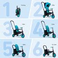 Tricikli összecsukható smarTfold 6in1 300 Plus TouchSteering smarTrike EVA kerekekkel kék 10 hó-tól