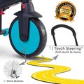 Tricikli összecsukható smarTfold 6in1 300 Plus TouchSteering smarTrike EVA kerekekkel kék 10 hó-tól