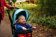 Trojkolka skladacia a sklápateľná smarTfold 6v1 smarTrike 300 Plus Blue TouchSteering kompaktná s EVA kolesami od 10 mes