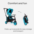 Trojkolka skladacia a sklápateľná smarTfold 6v1 smarTrike 300 Plus Blue TouchSteering kompaktná s EVA kolesami od 10 mes