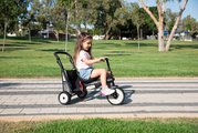 Trojkolka skladacia a sklápateľná smarTfold 6v1 Black smarTrike 300 Plus Touchsteering kompaktná s EVA kolesami od 10 mes