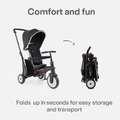 Trojkolka skladacia a sklápateľná smarTfold 6v1 Black smarTrike 300 Plus Touchsteering kompaktná s EVA kolesami od 10 mes