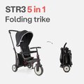 Trojkolka skladacia a sklápateľná smarTfold 6v1 Black smarTrike 300 Plus Touchsteering kompaktná s EVA kolesami od 10 mes