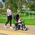 Trojkolka skladacia a sklápateľná smarTfold 6v1 Black smarTrike 300 Plus Touchsteering kompaktná s EVA kolesami od 10 mes