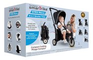 Trojkolka skladacia a sklápateľná smarTfold 6v1 Black smarTrike 300 Plus Touchsteering kompaktná s EVA kolesami od 10 mes