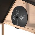Domček cyprusový Hika Wooden Playhouse Exit Toys s tabuľou na kreslenie kriedou a koleso s 8 aktivitami od 24 mes