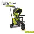 Tříkolka skládací smarTfold 7v1 smarTrike 500 TouchSteering polstrovaná s EVA kolečky zelená od 9 měsíců