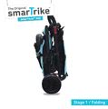 Trojkolka skladacia smarTfold 7v1 500 TouchSteering smarTrike polstrovaná s EVA kolesami modrá od 9 mes