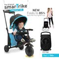 Trojkolka skladacia smarTfold 7v1 500 TouchSteering smarTrike polstrovaná s EVA kolesami modrá od 9 mes