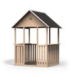 Panoramatický domček cyprusový Panorama 100 Wodden Playhouse Exit Toys s 2 vchodmi a 2 pulty prírodný