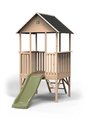 Panoramatický domček na pilieroch Panorama 300 Wodden Playhouse Exit Toys cyprusový so šmykľavkou